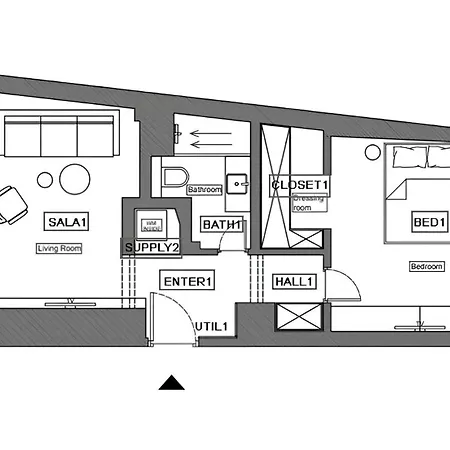 公寓 1-bedroom Flat In Piata Universitatii
